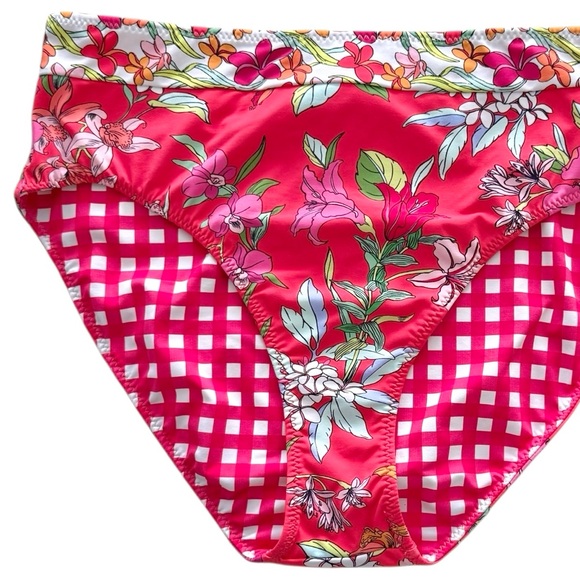 Tommy Bahama Summer Floral Reversible High-Waist Bikini Bottoms - Picture 7 of 15